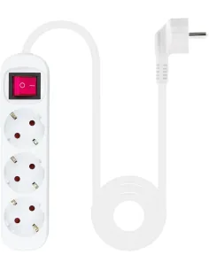 Nanocable 10.38.0003 Regleta de 3 Tomas 1.4M Blanco-AELREG0111