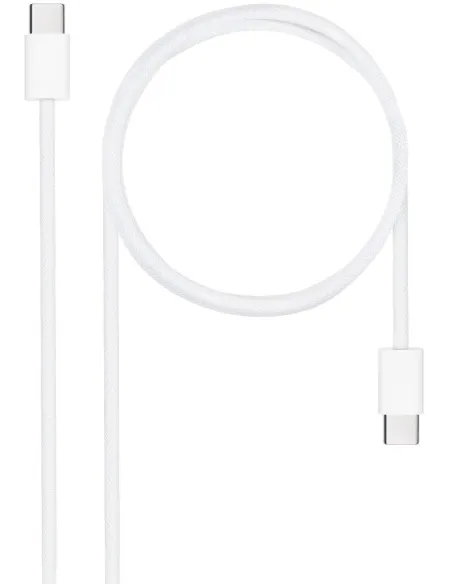 Nanocable 10.01.6002-CO Cable USB-C 2.0 2M Blanco