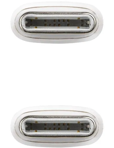 Nanocable 10.01.6002-CO Cable USB-C 2.0 2M Blanco