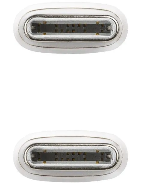 Nanocable 10.01.6002-CO Cable USB-C 2.0 2M Blanco