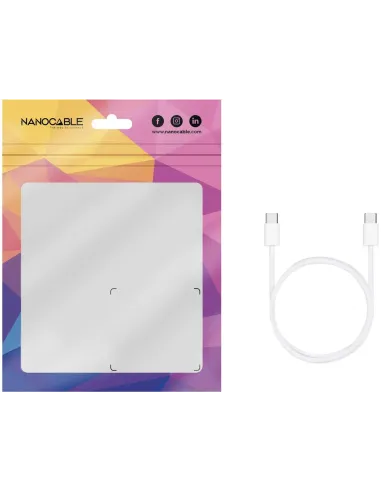 Nanocable 10.01.6002-CO Cable USB-C 2.0 2M Blanco