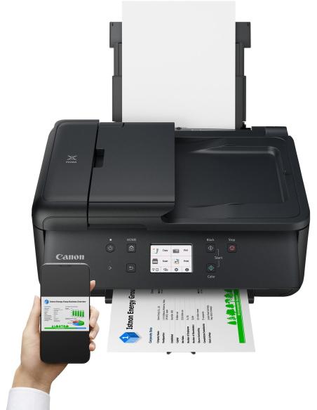 Canon Pixma TR7650 Impresora de Tinta Multifunción WiFi Negra