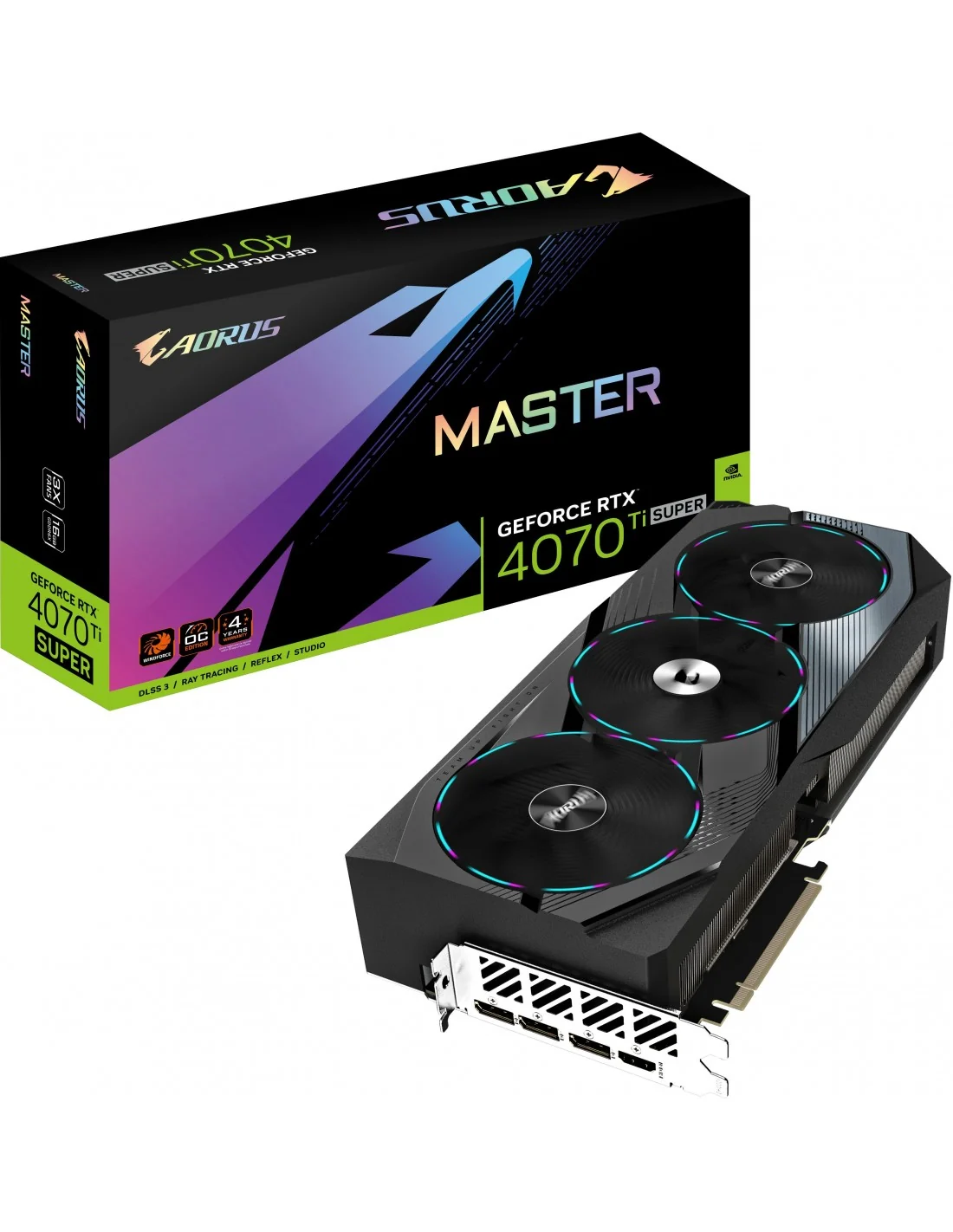 Gigabyte GeForce RTX 4070 Ti Super Aorus Master 16GB GDDR6X DLSS3