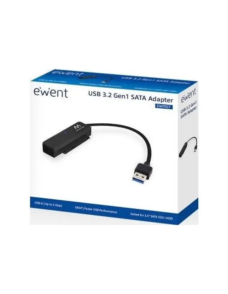Ewent EW7017 Cable Adaptador de Disco Duro SATA para 2.5" SSD / HDD Negro