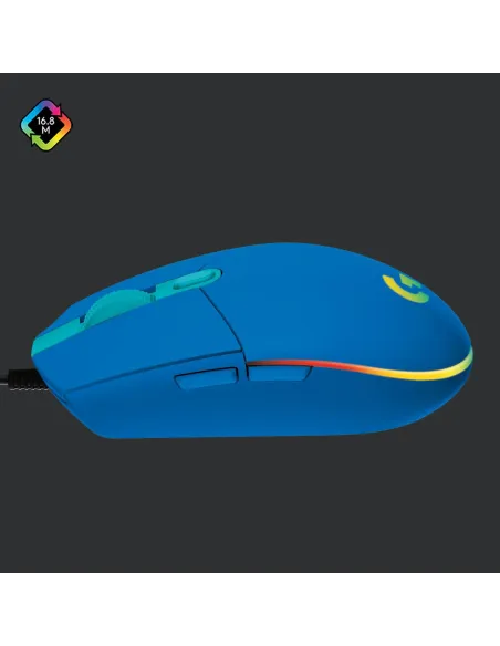 Logitech 910-005798 G203 Lightsync 2nd Gen Ratón Gaming 8000DPI RGB Azul