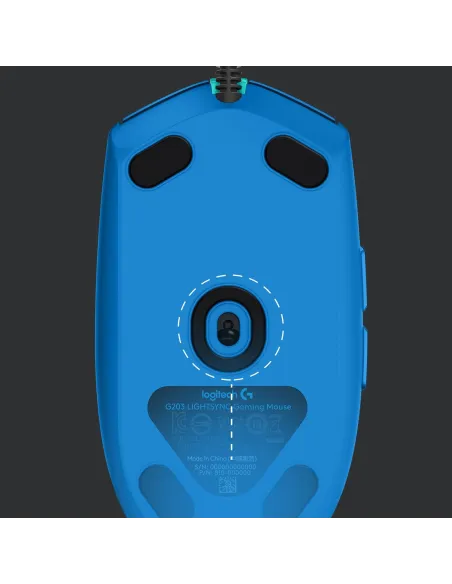 Logitech 910-005798 G203 Lightsync 2nd Gen Ratón Gaming 8000DPI RGB Azul