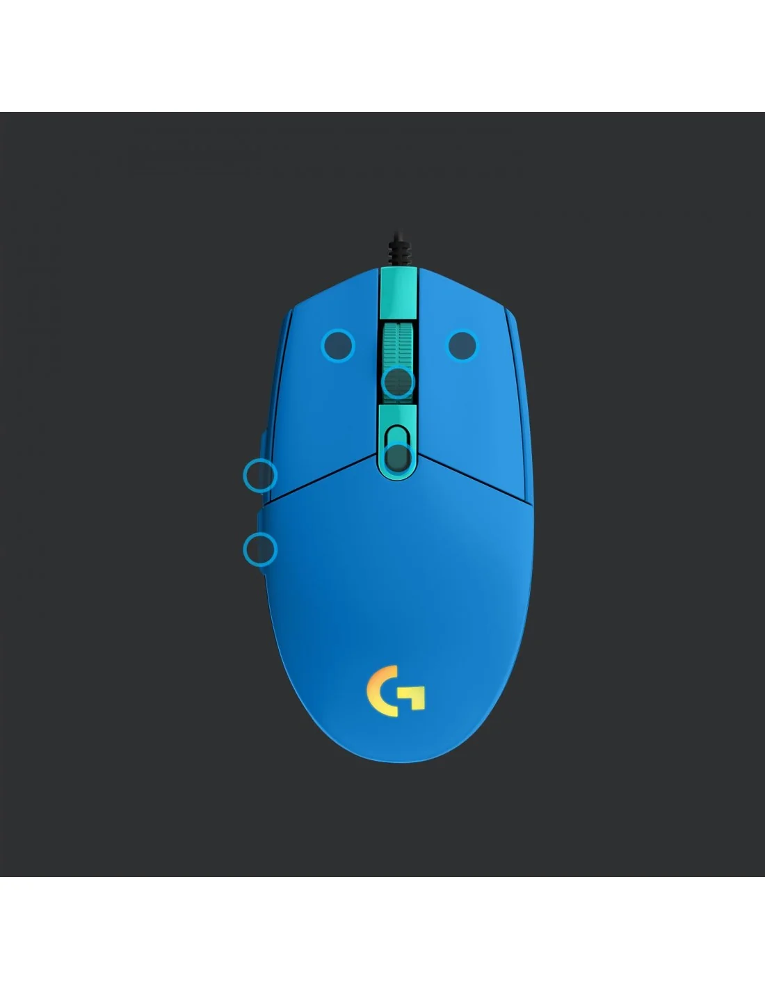 Logitech 910-005798 G203 Lightsync 2nd Gen Ratón Gaming 8000DPI RGB Azul