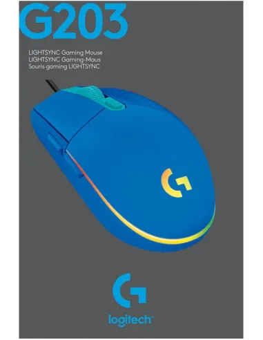 Logitech 910-005798 G203 Lightsync 2nd Gen Ratón Gaming 8000DPI RGB Azul