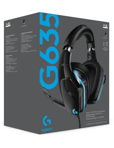 Logitech G635 Auriculares con Micrófono Gaming LightSync 7.1
