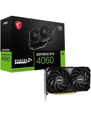MSI GeForce RTX 4060 VENTUS 2X BLACK OC 8GB GDDR6 DLSS3