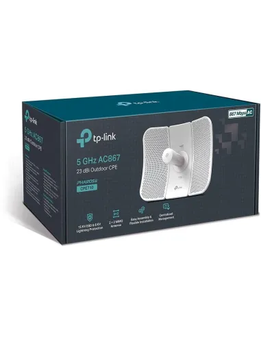 TP-Link CPE710 Antena WiFi Exterior 5GHz AC 867Mbps PoE 23dBi