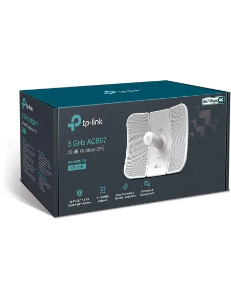 TP-Link CPE710 Antena WiFi Exterior 5GHz AC 867Mbps PoE 23dBi