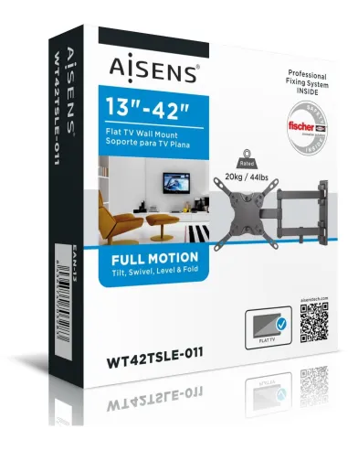 Aisens WT42TSLE-011 Soporte de Pared para Monitor/TV 13"-42" Máx. 20 KG