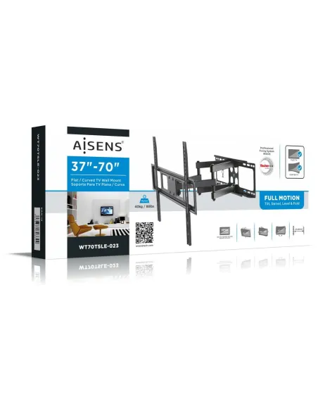 Aisens WT70TSLE-023 Soporte de Pared para Monitor/TV 37"-70" Máx. 40KG