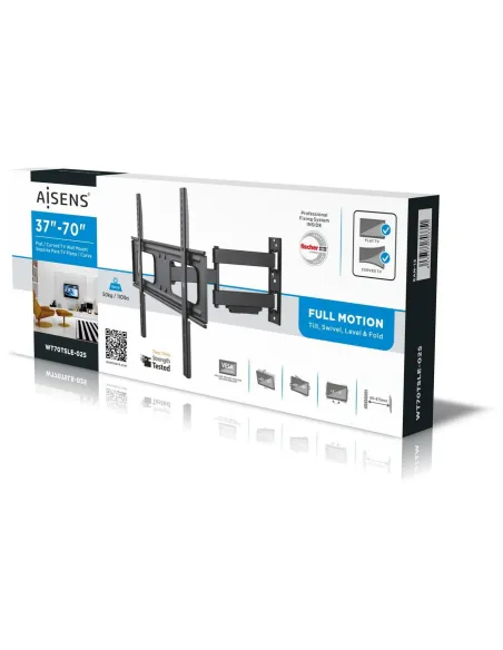Aisens WT70TSLE-025 Soporte de Pared para Monitor/TV 37"-70" Máx. 50KG