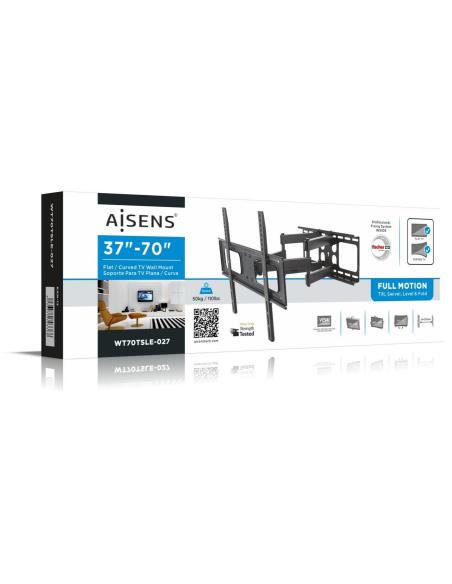 Aisens WT70TSLE-027 Soporte de Pared para Monitor/TV 37"-70" Máx. 50KG