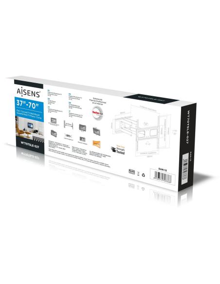 Aisens WT70TSLE-027 Soporte de Pared para Monitor/TV 37"-70" Máx. 50KG