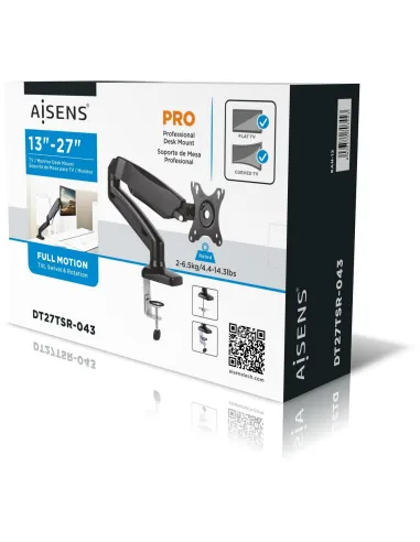 Aisens DT27TSR-043 Soporte de Mesa para Monitor/TV 13"-32" Máx. 9KG