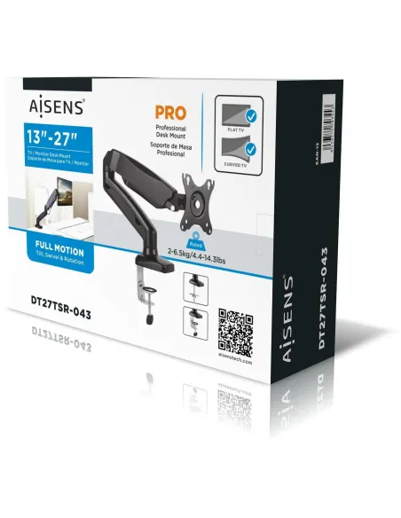 Aisens DT27TSR-043 Soporte de Mesa para Monitor/TV 13"-32" Máx. 9KG