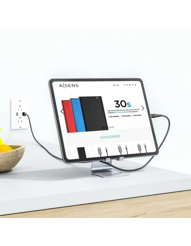 Aisens MS1PM-081 Soporte para Tablet/Smartphone hasta 8" Plata