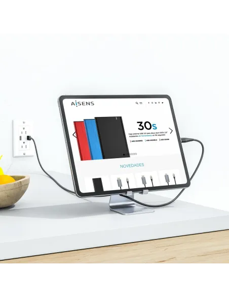 Aisens MS1PM-081 Soporte para Tablet/Smartphone hasta 8" Plata