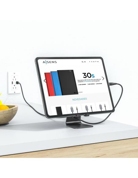 Aisens MS1PM-084 Soporte para Tablet/Smartphone hasta 8" Negro