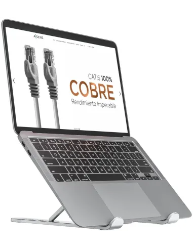 Aisens LPS1M-099 Soporte para Portáti hasta 15" Plata