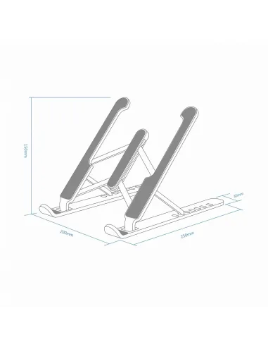 Aisens LPS1M-099 Soporte para Portáti hasta 15" Plata