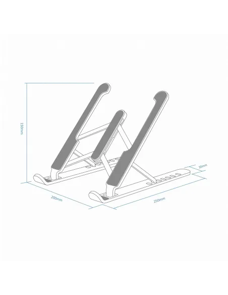 Aisens LPS1M-099 Soporte para Portáti hasta 15" Plata