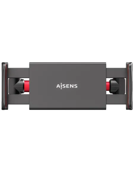 Aisens MSC1P-107 Soporte de Coche Ajustable para Teléfono/Tablet Negro/Rojo