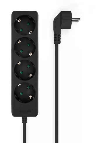 Aisens A154-0534 Regleta 4 Tomas 1,4M Negro