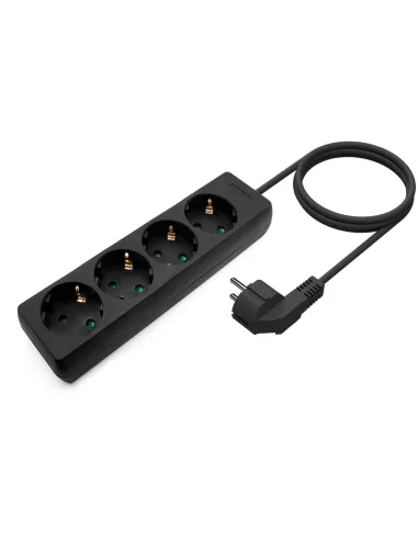 Aisens A154-0534 Regleta 4 Tomas 1,4M Negro