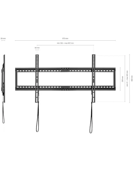 Aisens WT90F-119 Soporte de Pared para Monitor/TV 37"-90" Máx. 75KG