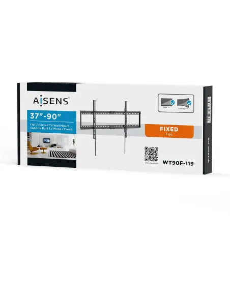 Aisens WT90F-119 Soporte de Pared para Monitor/TV 37"-90" Máx. 75KG