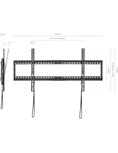 Aisens WT90T-121 Soporte de Pared para Monitor/TV 37"-90" Máx. 75KG
