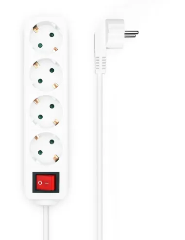 Aisens A154-0649 Regleta 4 Tomas con Interruptor 1,4M Blanco