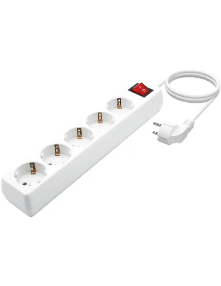 Aisens A154-0651 Regleta 5 Tomas con Interruptor 1,4M Blanco