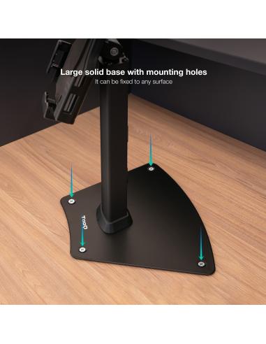 TooQ TQTDS0811 Soporte de Mesa Profesional para Tablet Hasta 13" Negra
