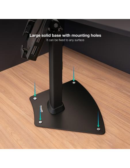 TooQ TQTDS0811 Soporte de Mesa Profesional para Tablet Hasta 13" Negra