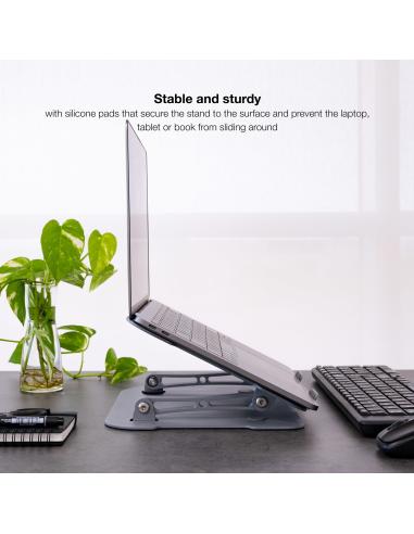 TooQ TQLRS0012-AL-G Soporte para Portátiles Hasta 17.3" Gris