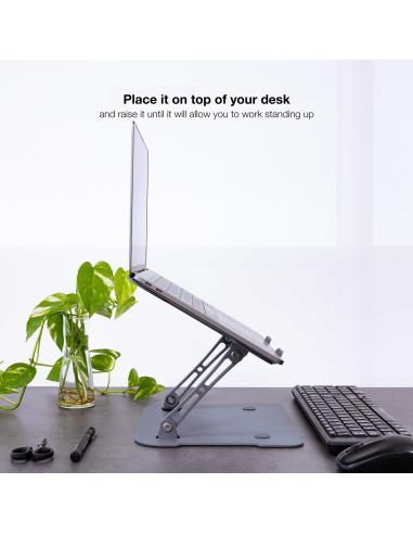 TooQ TQLRS0012-AL-G Soporte para Portátiles Hasta 17.3" Gris