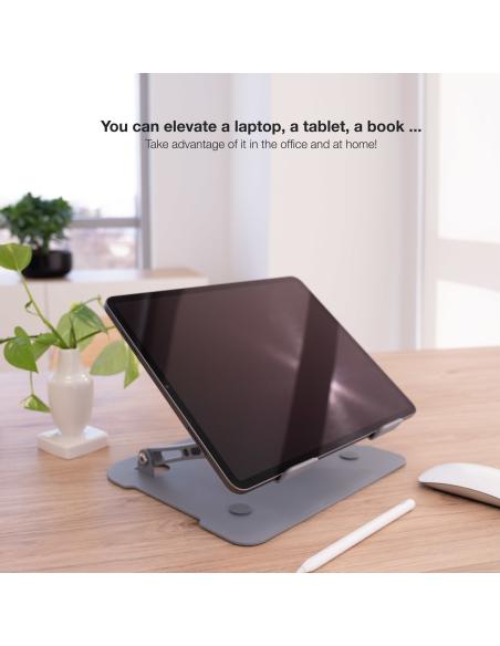 TooQ TQLRS0012-AL-G Soporte para Portátiles Hasta 17.3" Gris