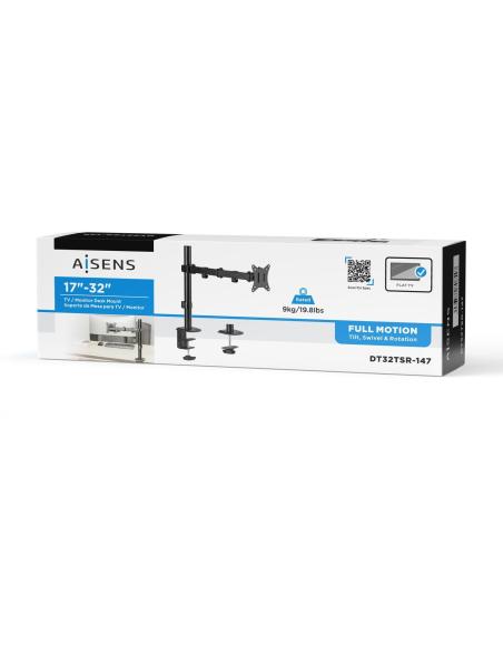 Aisens DT32TSR-147 Soporte de Mesa para Monitor/TV 17"-32" Máx. 9KG