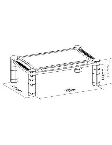 Aisens MR02-117 Soporte de Mesa para Monitor/TV 32" Máx. 10KG