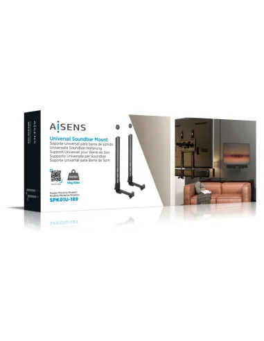 Aisens SPK01U-189 Soporte Universal para Barra de Sonido Negro