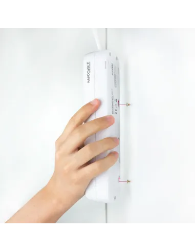 Nanocable Regleta de Enchufes con 4 Tomas Tipo F 1.4m Blanco