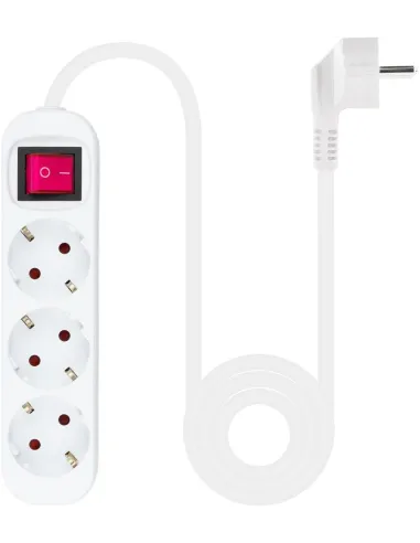Nanocable 10.38.0003 Regleta de 3 Tomas 1.4M Blanco