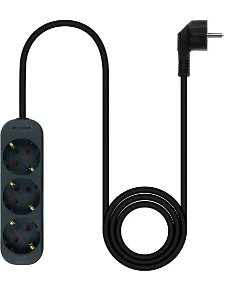 Nanocable 10.38.0003-NS-BK Regleta de 3 Tomas 1.4M Negro