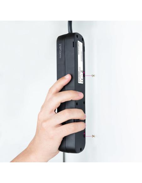 Nanocable 10.38.0003-NS-BK Regleta de 3 Tomas 1.4M Negro