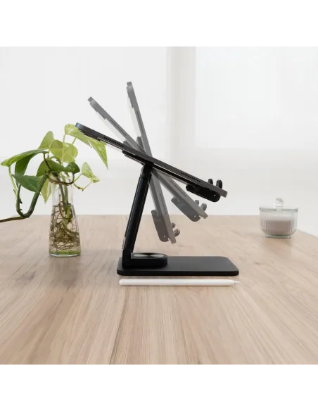 TooQ PH-HERMES-HALLEY Soporte de Sobremesa Ajustable para Móvil/Tablet Hasta 12,9" Negro